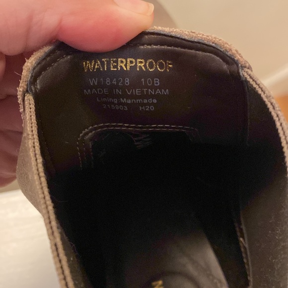 Cole Haan Newburg Waterproof Booties in Walnut Agora Waterproof Suede - Picture 5 of 6